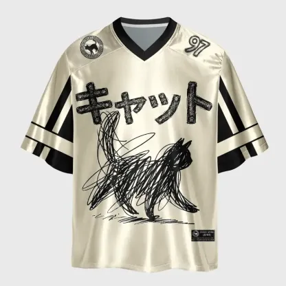 Tokyo-Lion Chaos Nyan Glossy Oversized Jersey