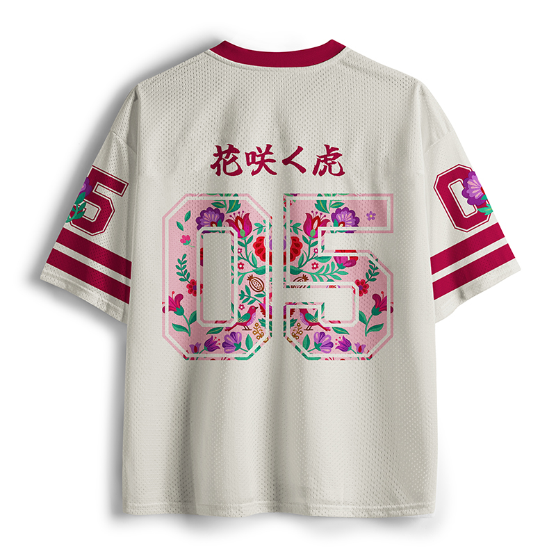 Tokyo-Lion Floral Tiger Mesh Jersey-Tokyo-Lion