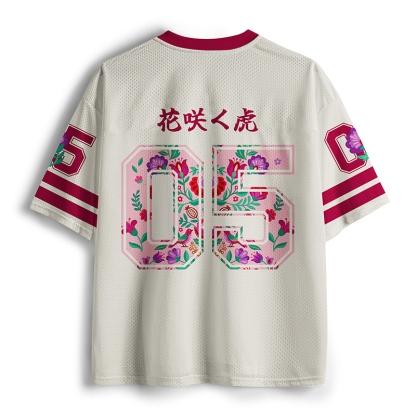 Tokyo-Lion Floral Tiger Mesh Jersey-Tokyo-Lion