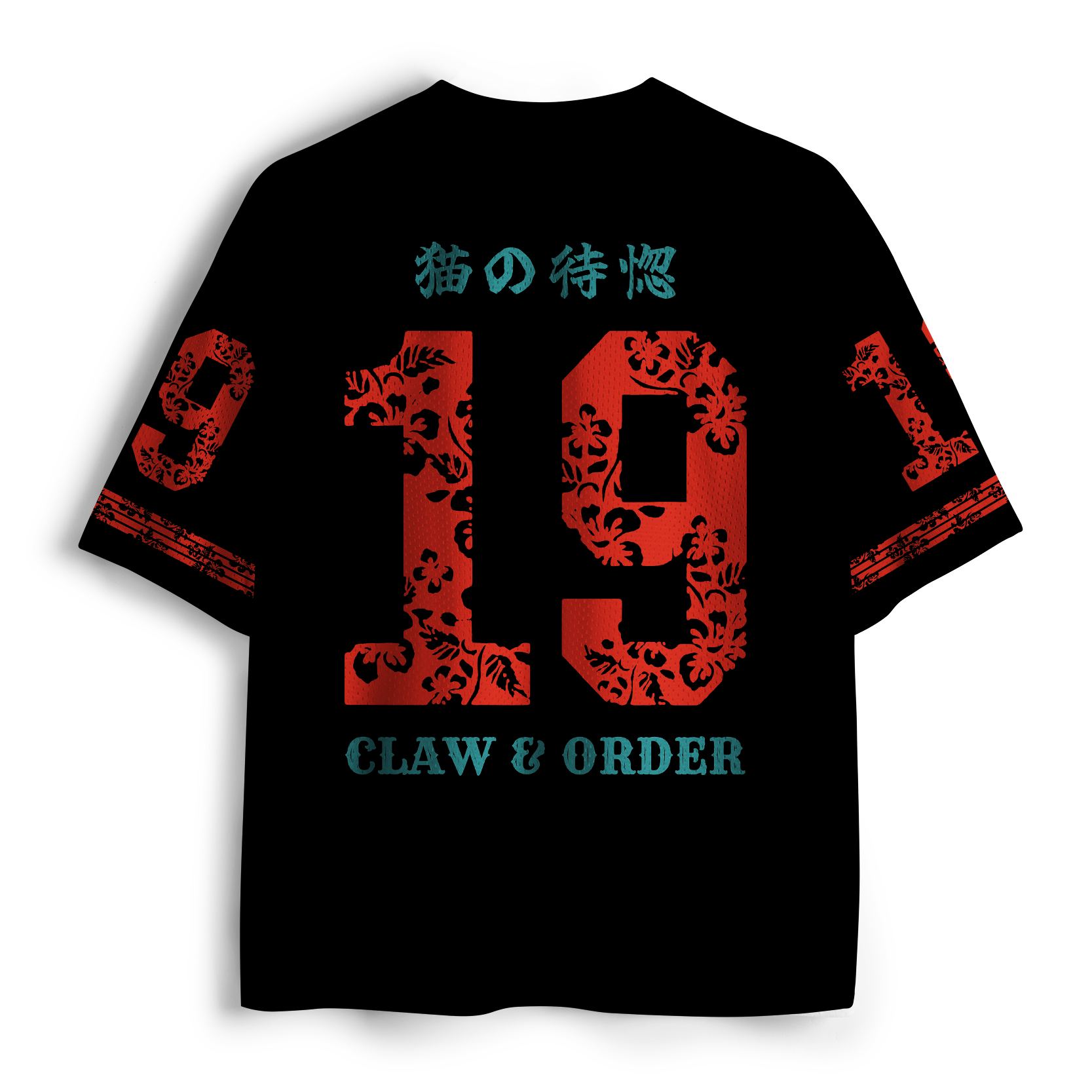 Tokyo-Lion The Crimson Blade Samurai Cat Mesh Jersey-Tokyo-Lion