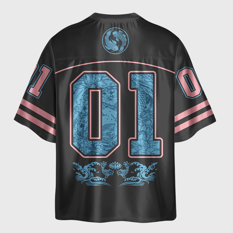 Tokyo-Lion Koi Serenity Glossy Oversized Jersey