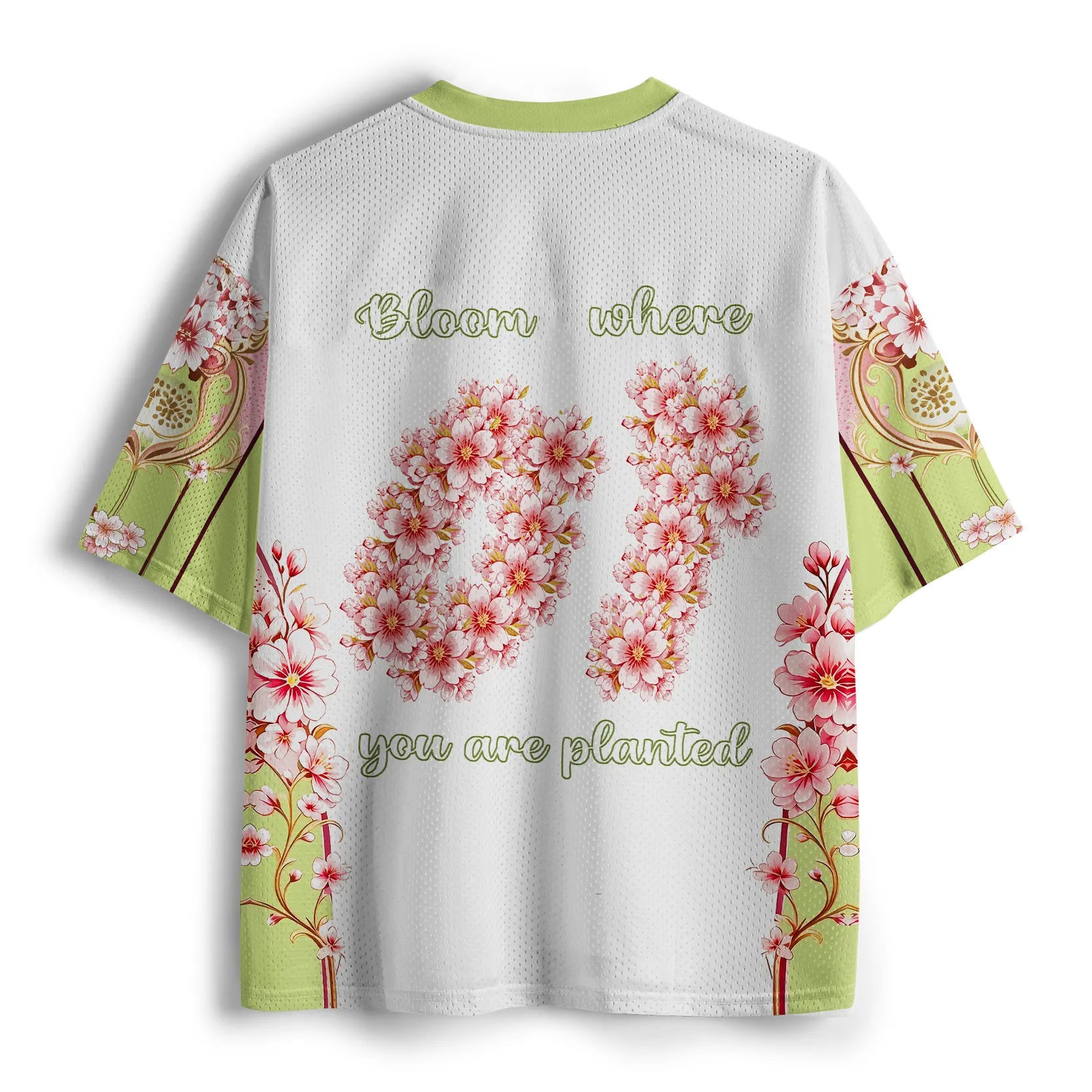 Tokyo-Lion Sakura:Bloom Where You Are Planted Mesh Jersey-Tokyo-Lion