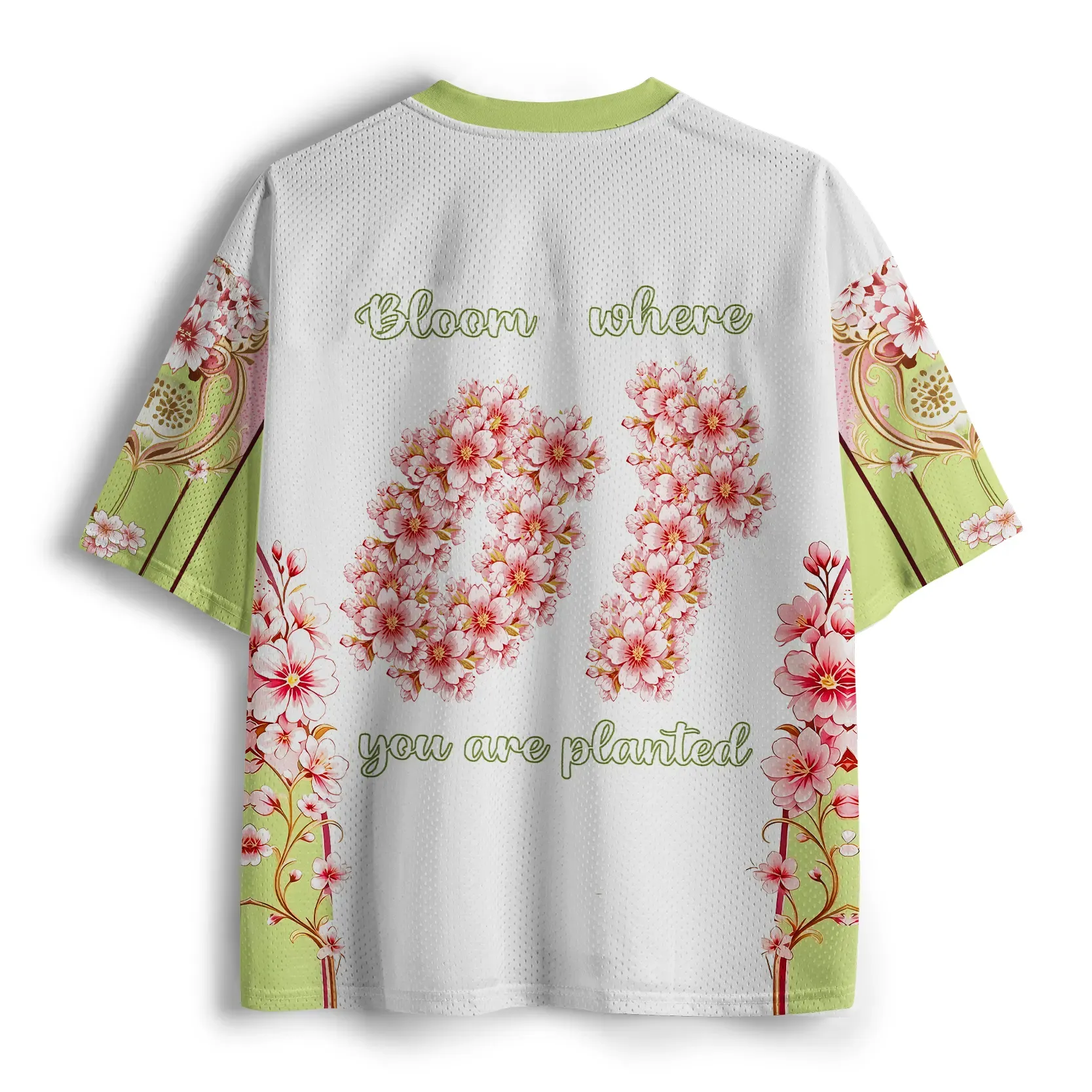 Tokyo-Lion Sakura:Bloom Where You Are Planted Mesh Jersey-Tokyo-Lion
