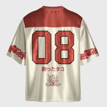Tokyo-Lion Drunken Octopus Japan Glossy Oversized Jersey