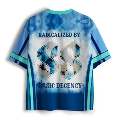 Tokyo-Lion Ink Painting Butterfly：Radicalized By Basic Decency Mesh Jersey-Tokyo-Lion