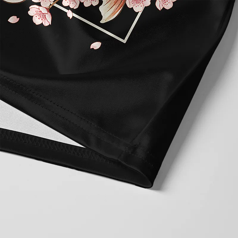 Tokyo-Lion Sakura Koi Fish Japanese Zen Glossy Oversized Jersey