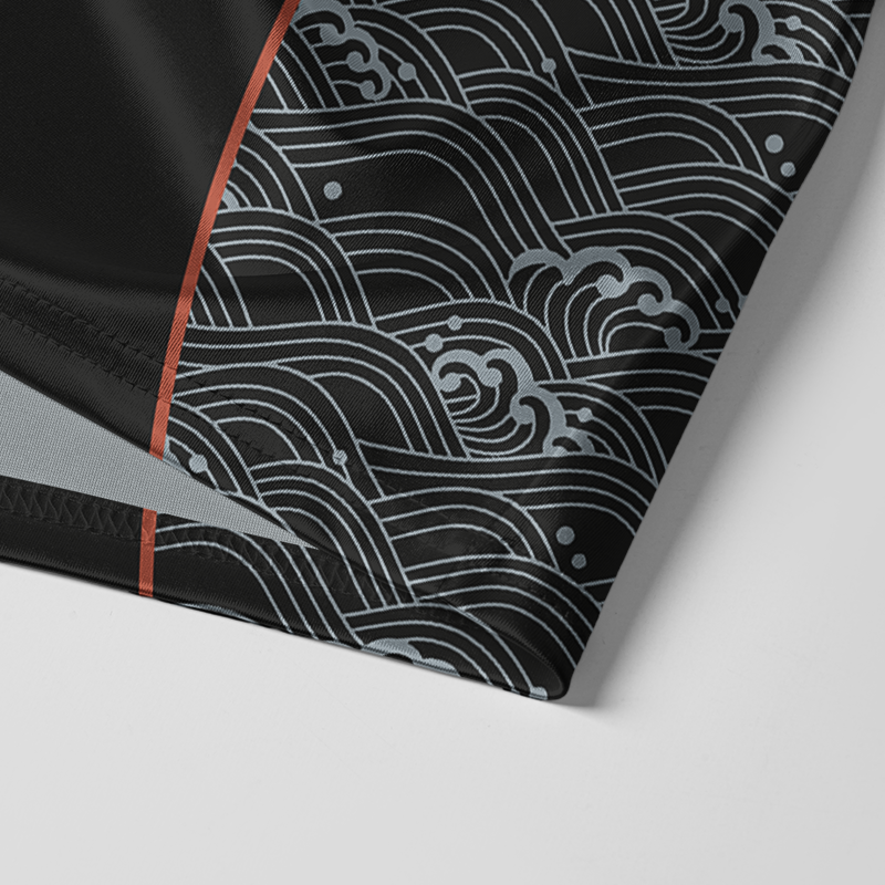 Tokyo-Lion Sacred Lotus&Rising Koi Glossy Oversized Jersey