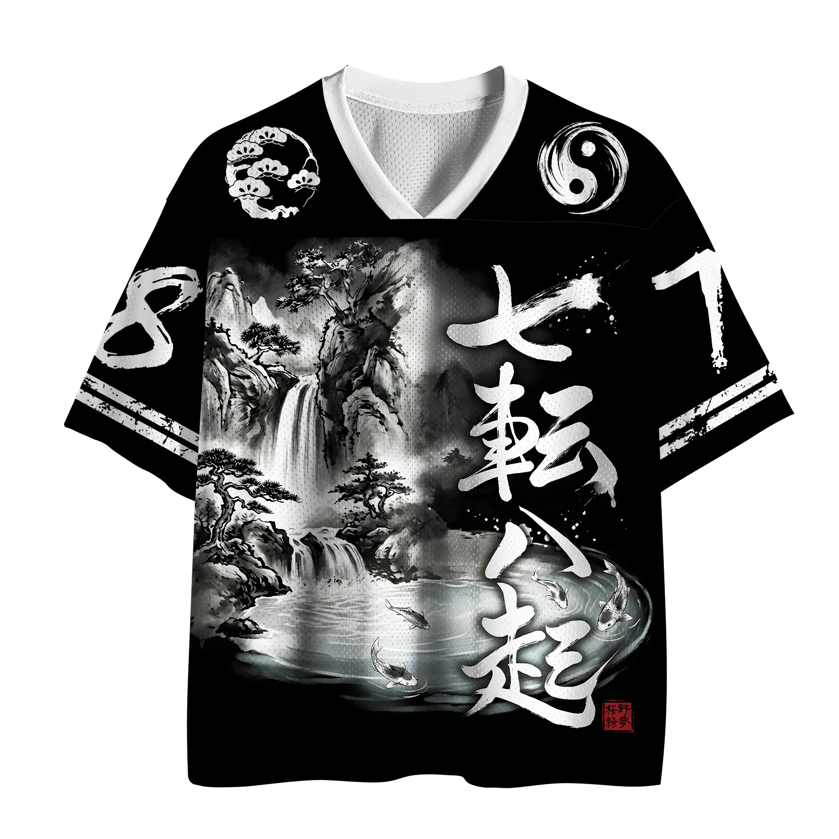 Tokyo-Lion Zen Ink Perseverance Mesh Jersey-Tokyo-Lion