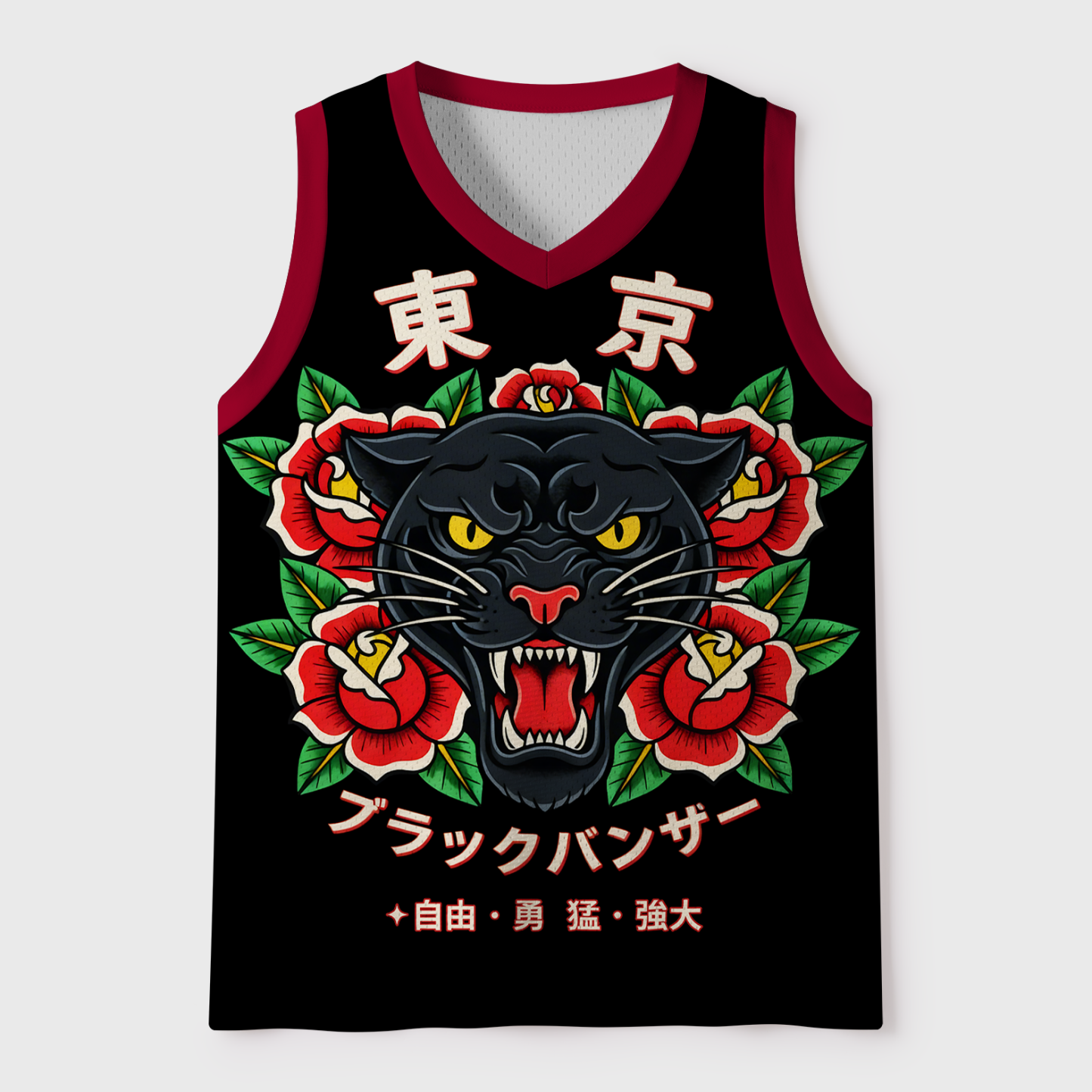 Tokyo-Lion Tokyo Savage No. 99 Mesh Tank Top-Tokyo-Lion