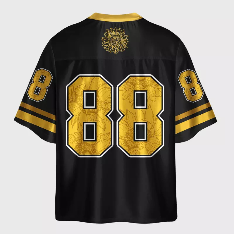 Tokyo-Lion Quiet Destruction Cat Art Glossy Oversized Jersey