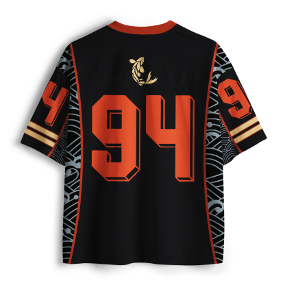 Tokyo-Lion Great Wave&Koi Zen Art Mesh Jersey-Tokyo-Lion