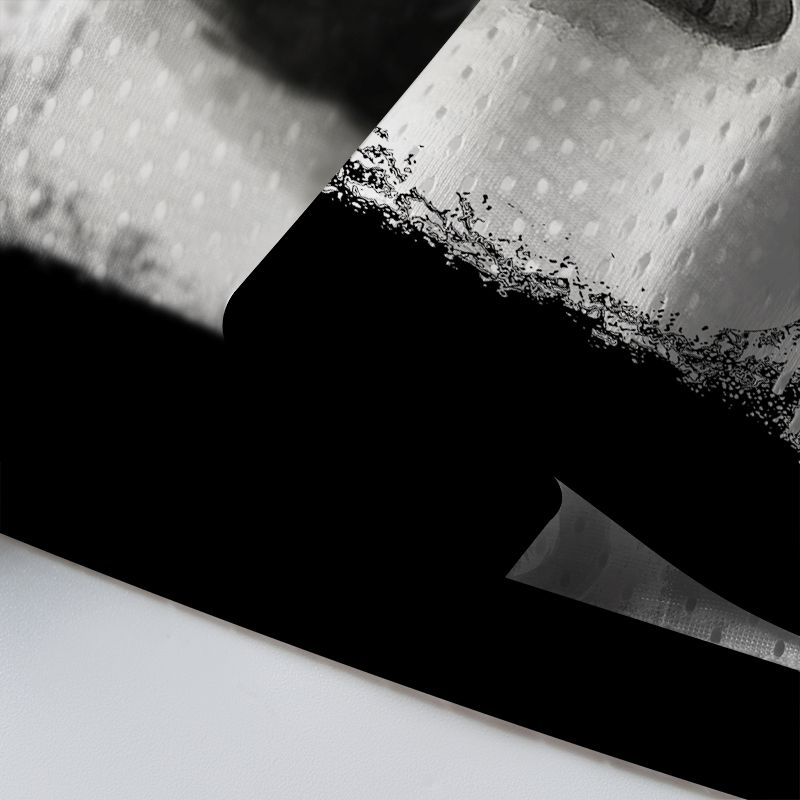 Tokyo-Lion Auspicious Fluffy Black Cat Ink Painting Mesh Jersey