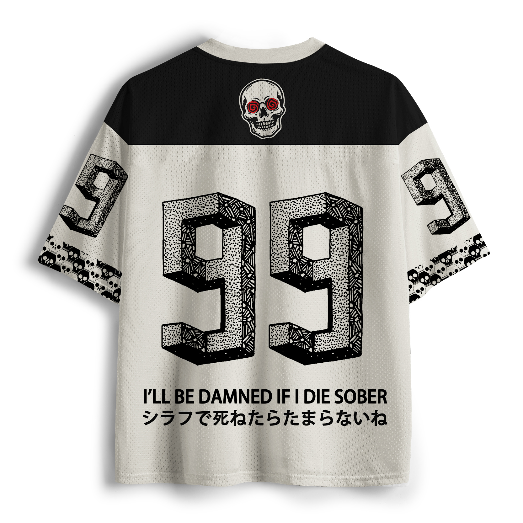 Tokyo-Lion I'll Be Danned If I Die Sober Mesh Jersey