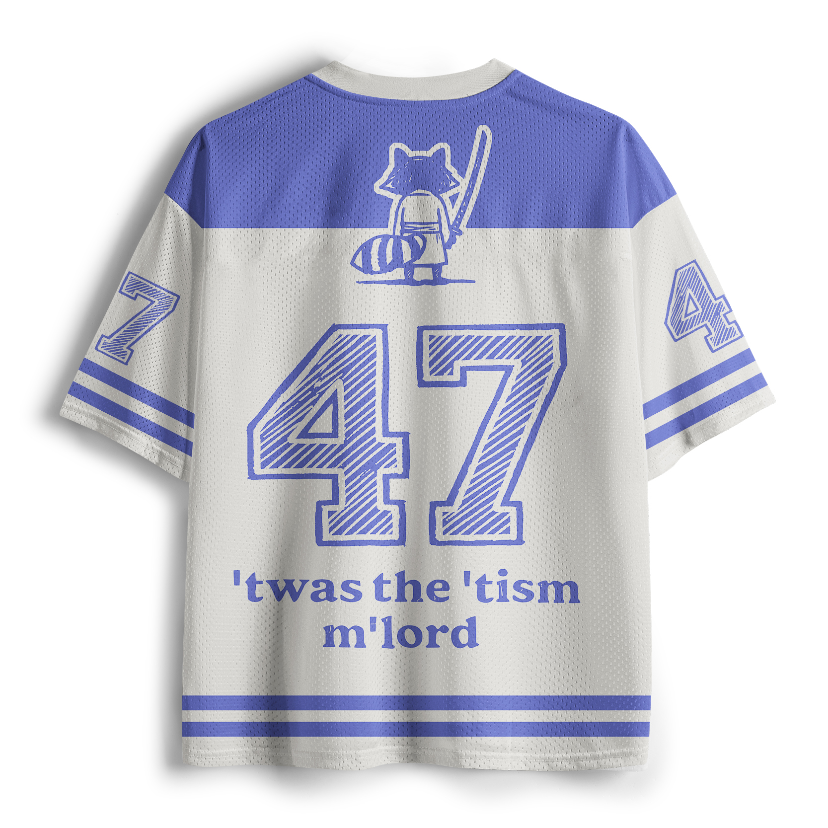 Tokyo-Lion Focused Samurai Raccoon Mesh Jersey