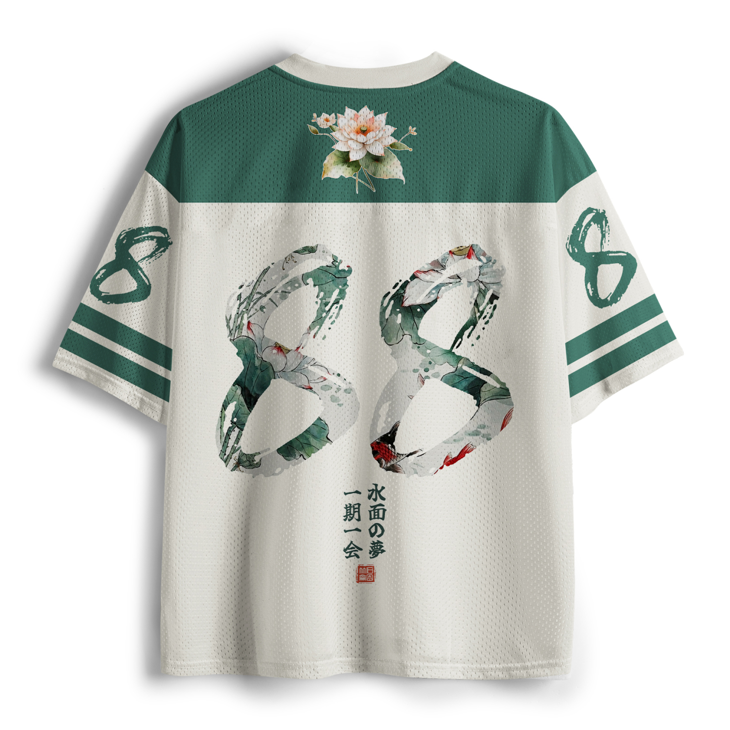 Tokyo-lion Lotus Lights Koi Dreams Mesh Jersey