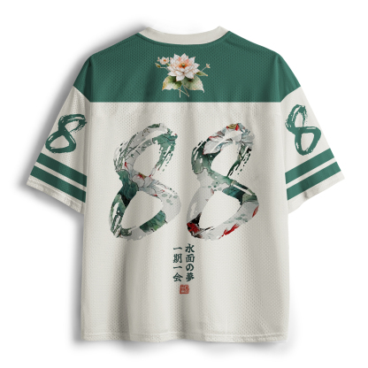 Tokyo-lion Lotus Lights Koi Dreams Mesh Jersey