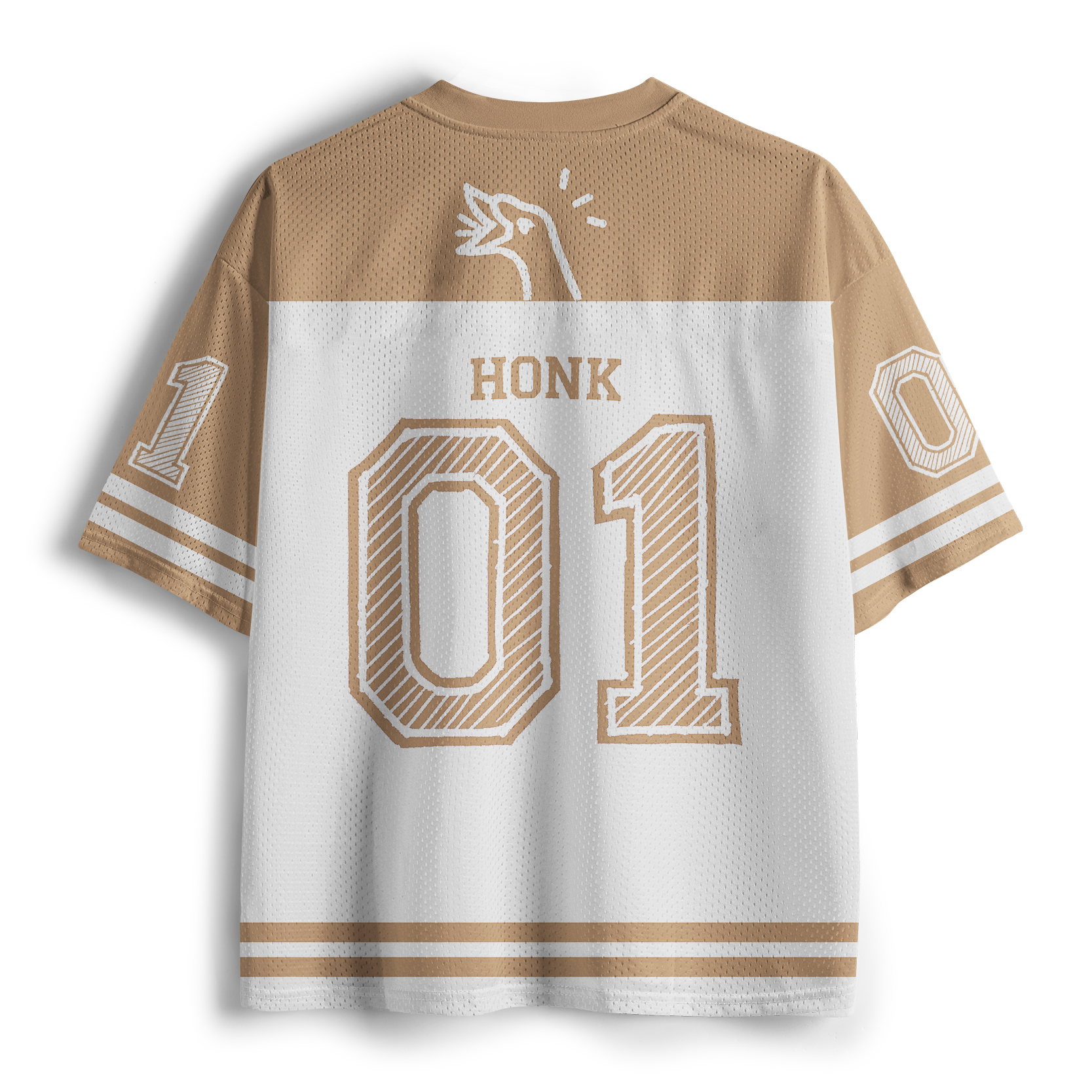 Tokyo-lion Funny Stupid Goose Retro Style Mesh Jersey
