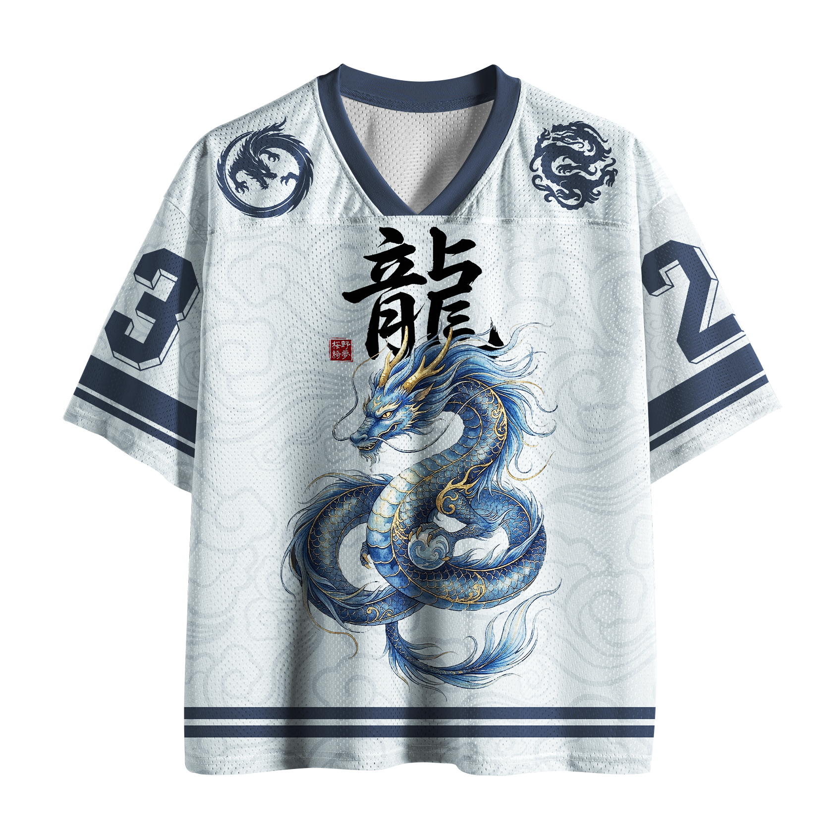 Tokyo-lion Mythic Cobalt Dragon Mesh Jersey