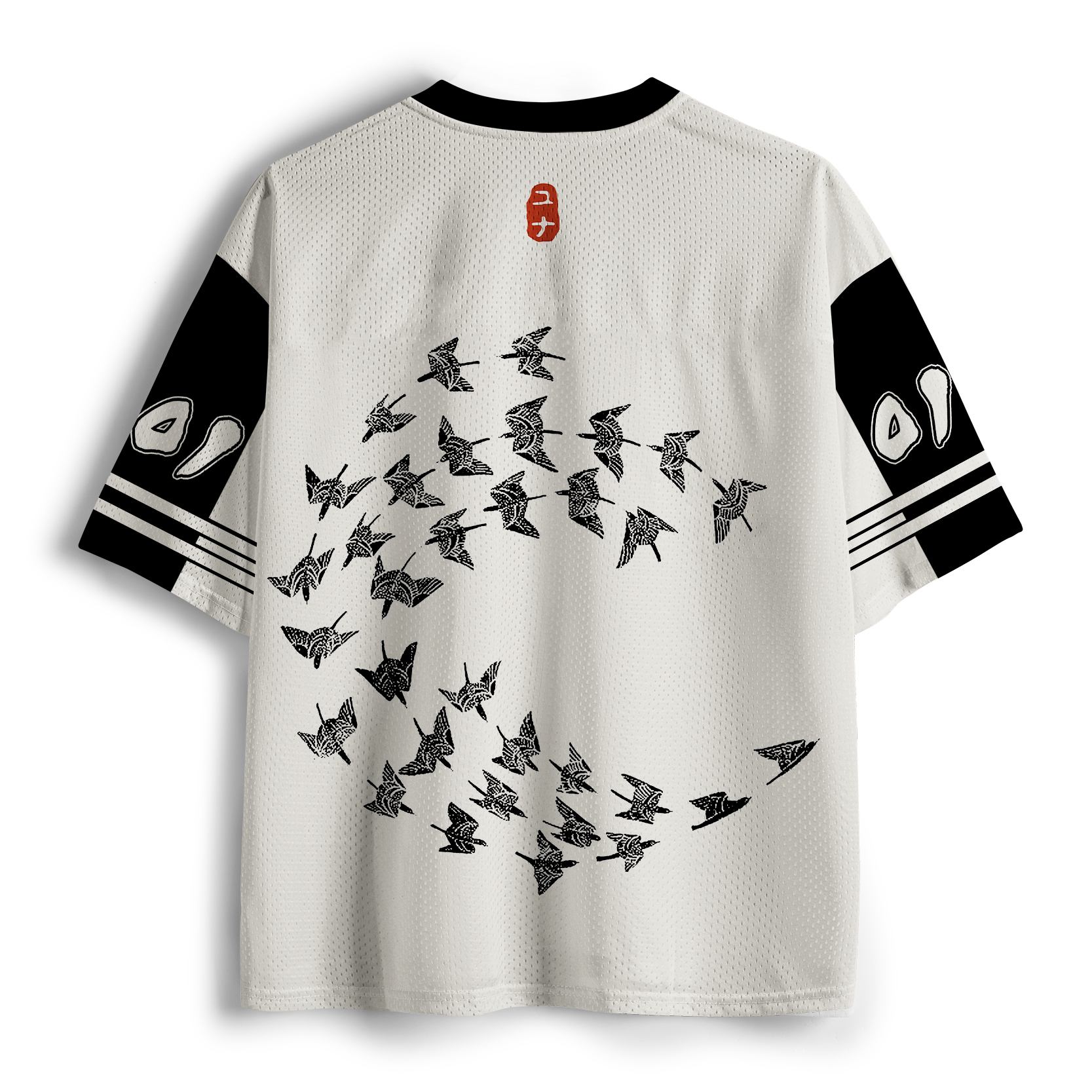 Tokyo-lion Japanese Crane Poster Mesh Jersey