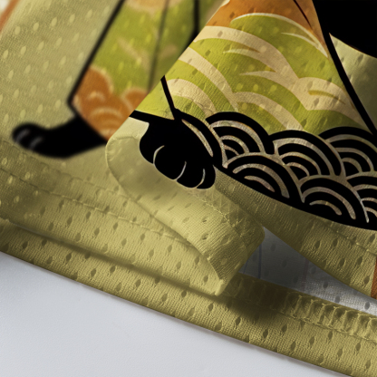 Tokyo-Lion Funny Japan Cat Archery Mesh Jersey