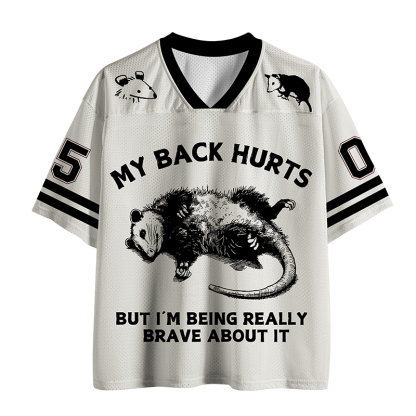 Tokyo-Lion Opossum Lying Down Mesh Jersey