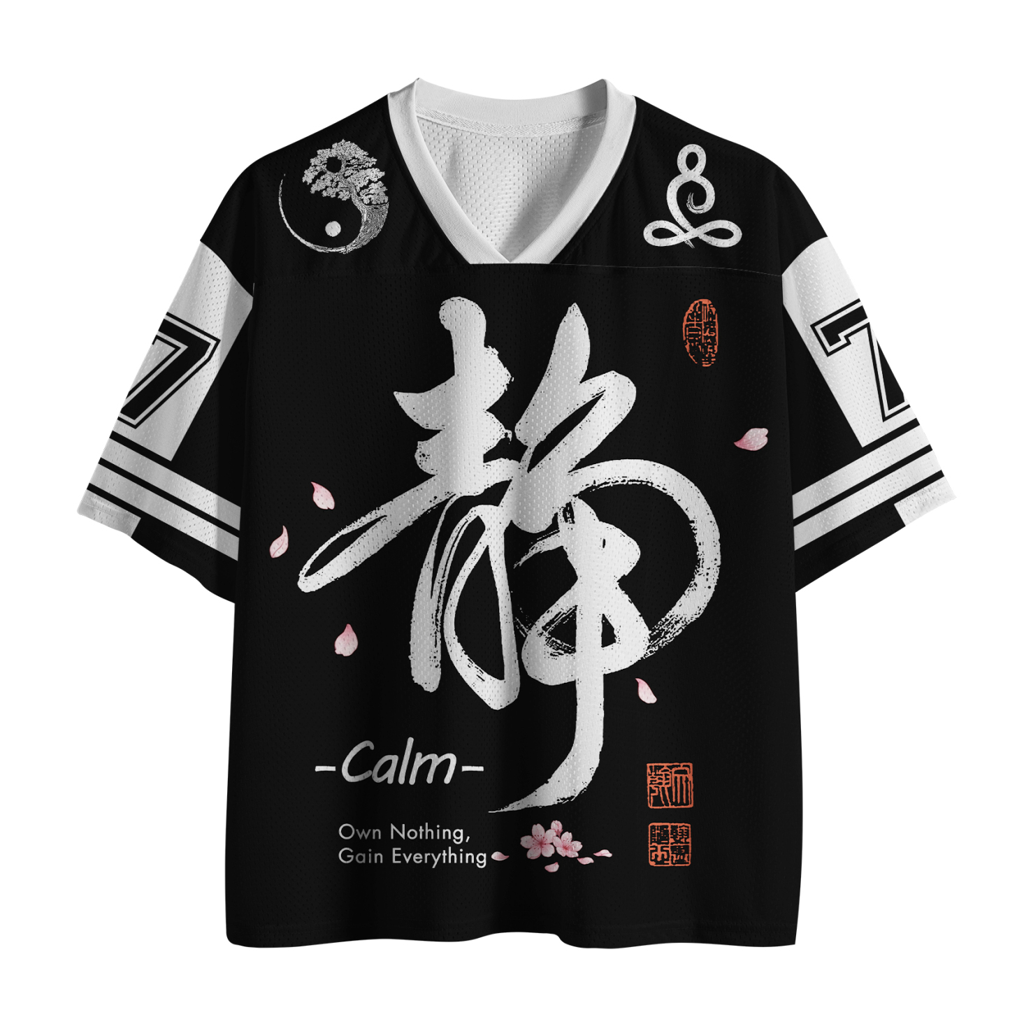 Tokyo-Lion Calm Is The Art Of Balance Mesh Jersey