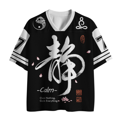 Tokyo-Lion Calm Is The Art Of Balance Mesh Jersey