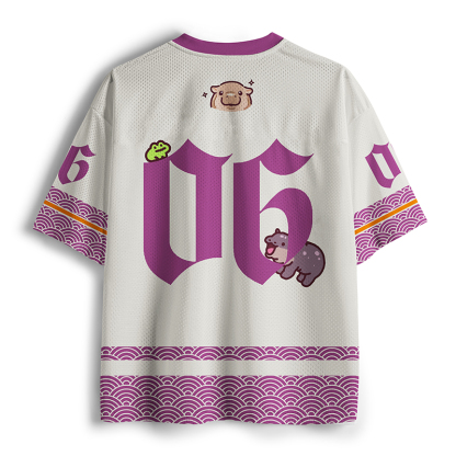 Tokyo-lion Stack Of Moodengs Funny Mesh Jersey