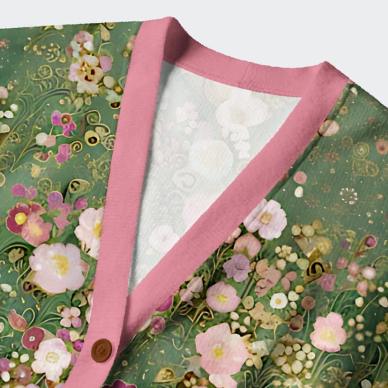 Tokyo-Lion Secret Garden Ugly Cardigan Sweater