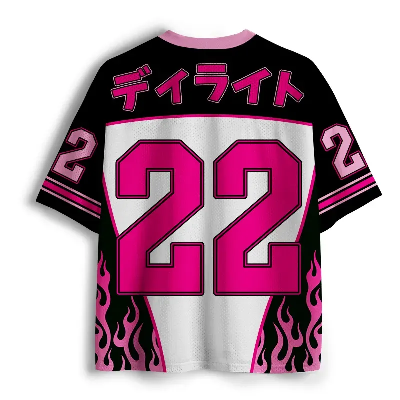 Tokyo-Lion Roaring Black Cat Mesh Jersey