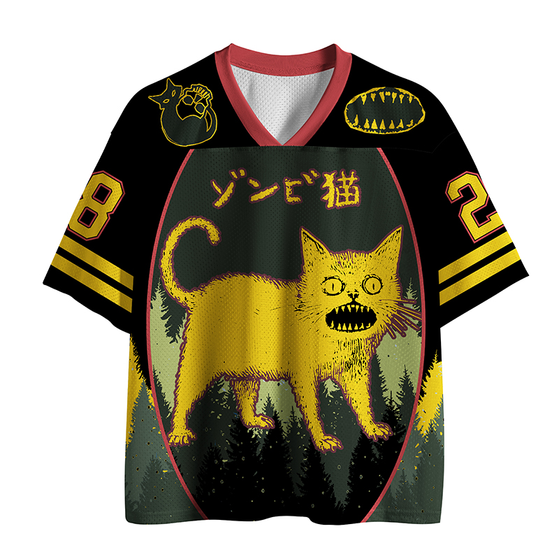 Tokyo-Lion Horrible Japanese Cat Mesh Jersey