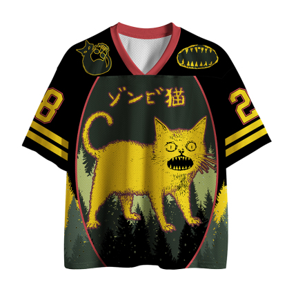 Tokyo-Lion Horrible Japanese Cat Mesh Jersey