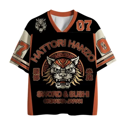 Tokyo-Lion Japanese Samurai Lion Okinawa Mesh Jersey