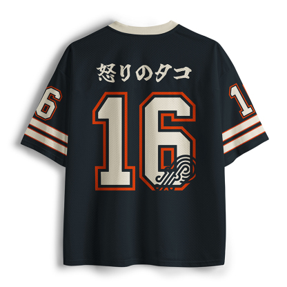 Tokyo-Lion Octopus In The Waves Mesh Jersey