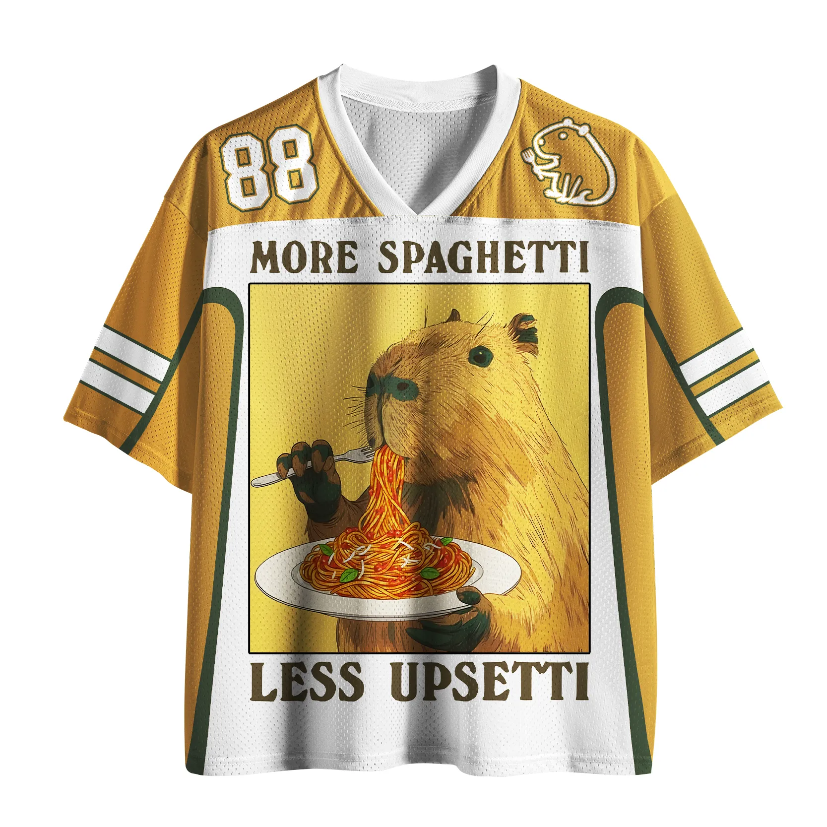 Tokyo-Lion Spaghetti & Chill Capy Mesh Jersey