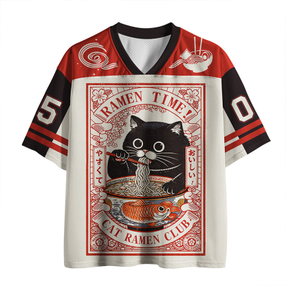 Tokyo-Lion Ramen Cat Mesh Jersey