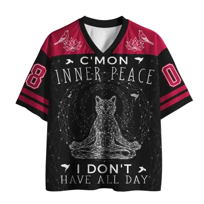 Tokyo-Lion No Chaos Only Zen Cats And Peace Mesh Jersey