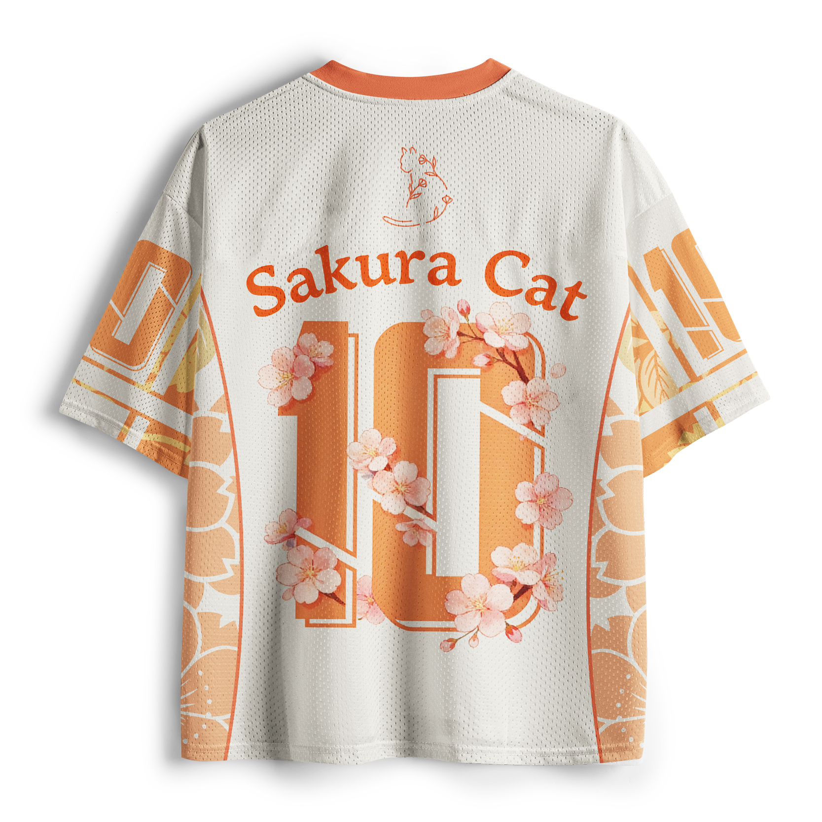 Tokyo-Lion Sakura Bloom Feline Mesh Jersey