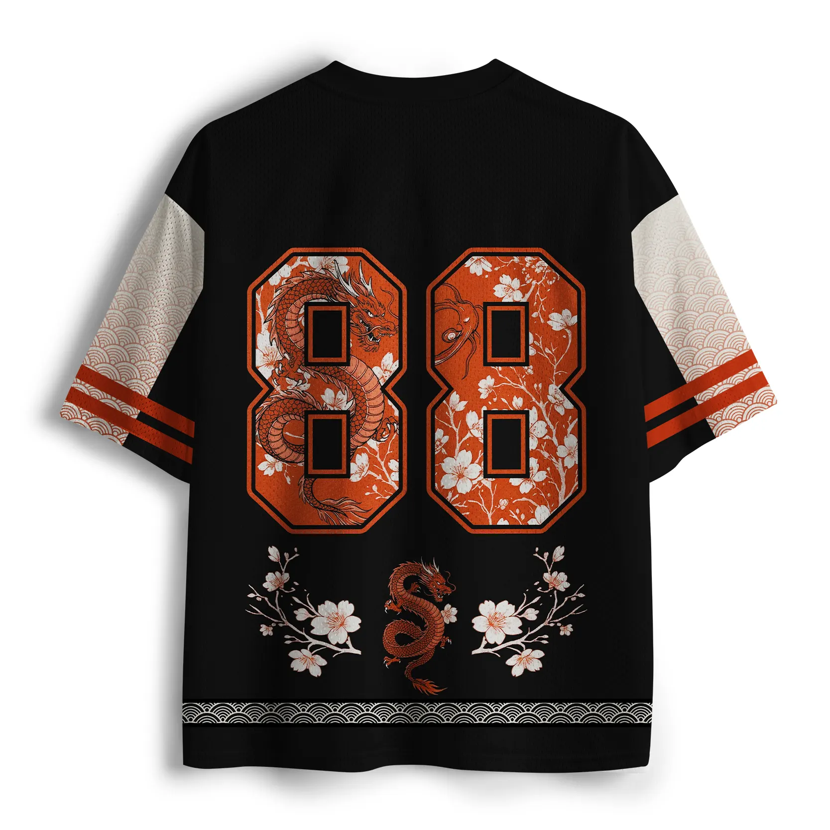 Tokyo-Lion Where The Sakura Falls The Dragon Rises Mesh Jersey