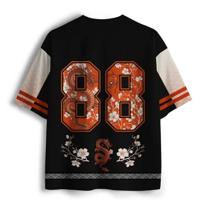 Tokyo-Lion Where The Sakura Falls The Dragon Rises Mesh Jersey