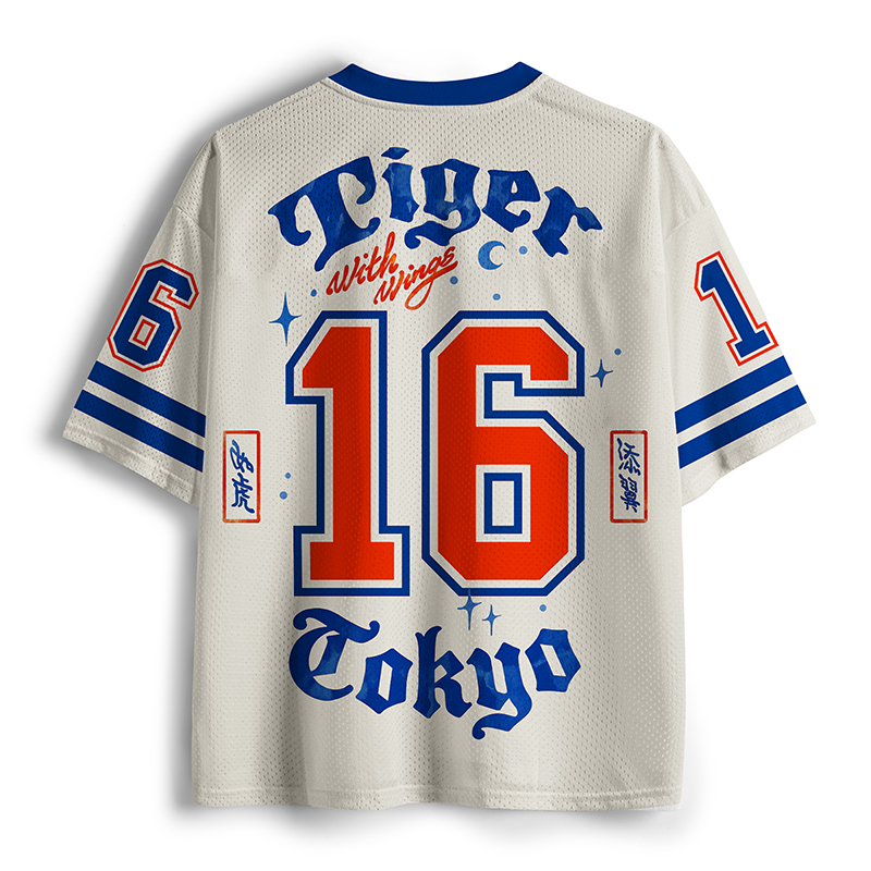Tokyo-Lion tiger With Wings Mesh Jersey-Tokyo-Lion