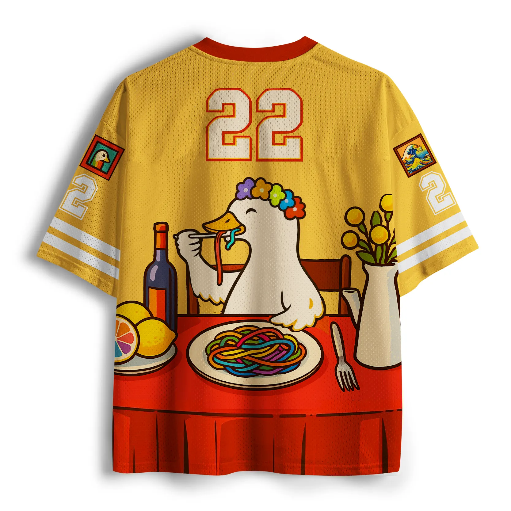 Tokyo-Lion More Spaghetti Less Upsetti Goose Aloha Mesh Jersey-Tokyo-Lion