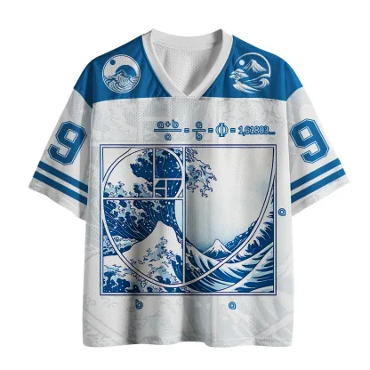 Tokyo-Lion Ukiyoe Waves Japan Mesh Jersey
