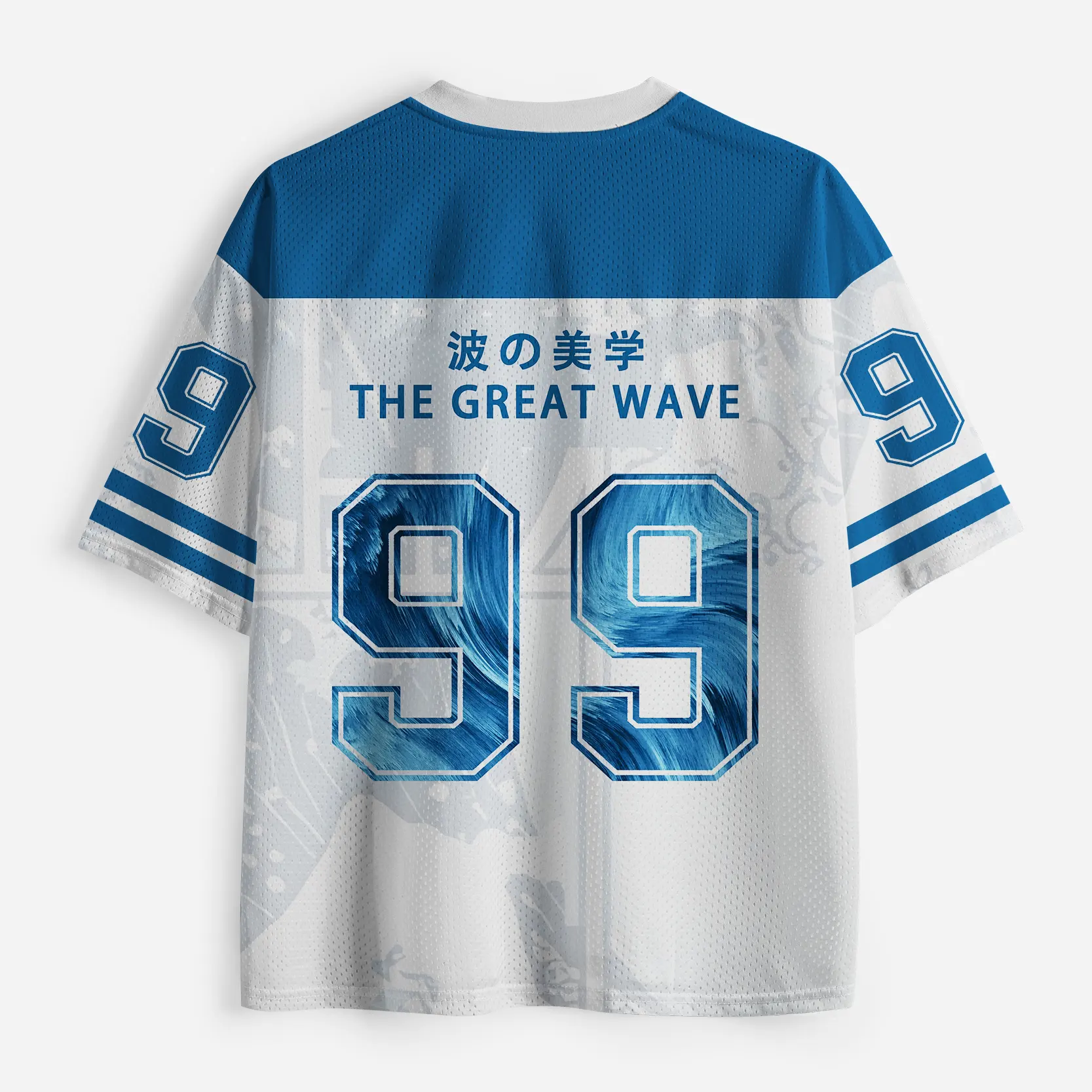 Tokyo-Lion Ukiyoe Waves Japan Mesh Jersey