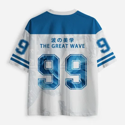 Tokyo-Lion Ukiyoe Waves Japan Mesh Jersey