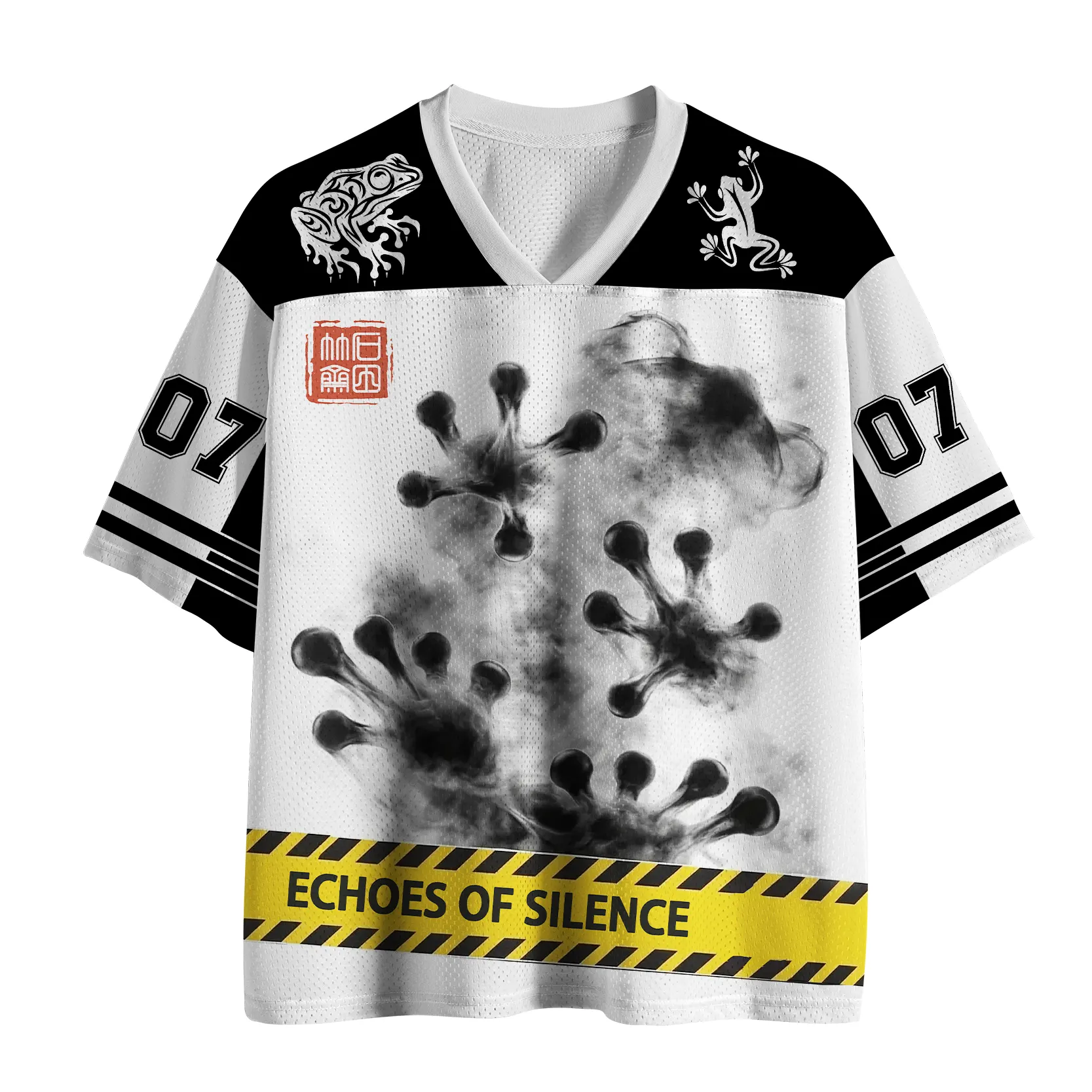 Tokyo-Lion Ink Painting Frog Mesh Jersey-Tokyo-Lion