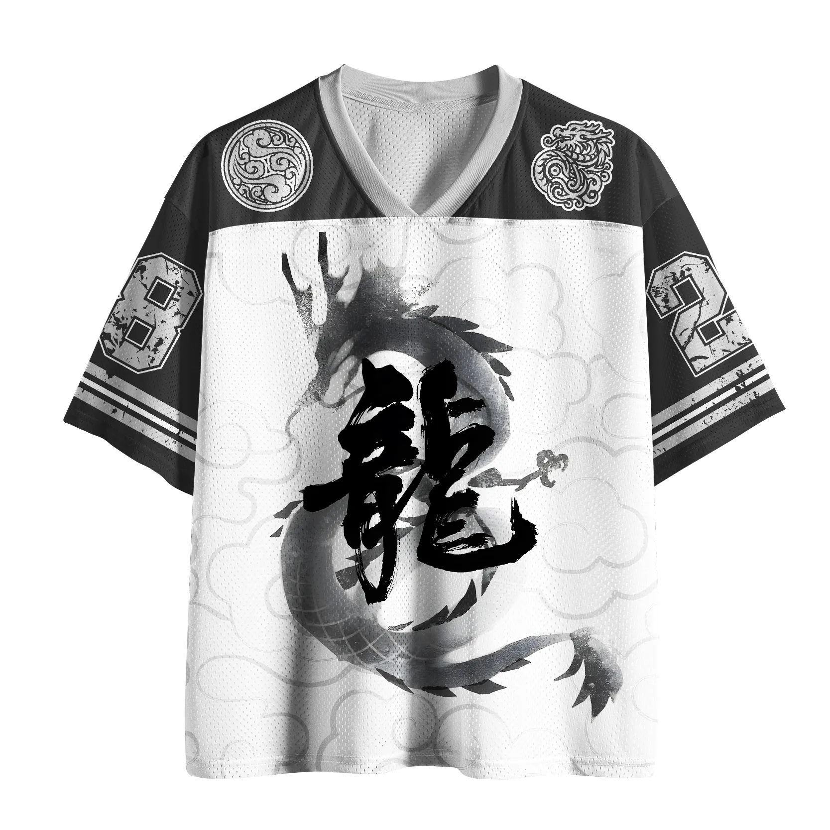 Tokyo-Lion The Ink-Wash Dragon Mesh Jersey-Tokyo-Lion