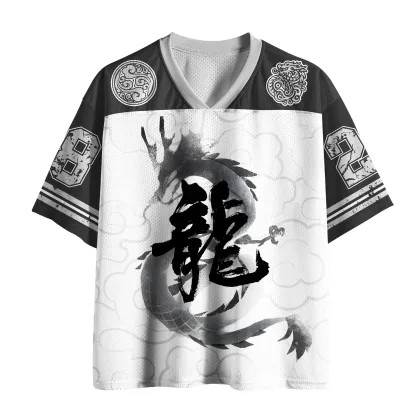 Tokyo-Lion The Ink-Wash Dragon Mesh Jersey-Tokyo-Lion