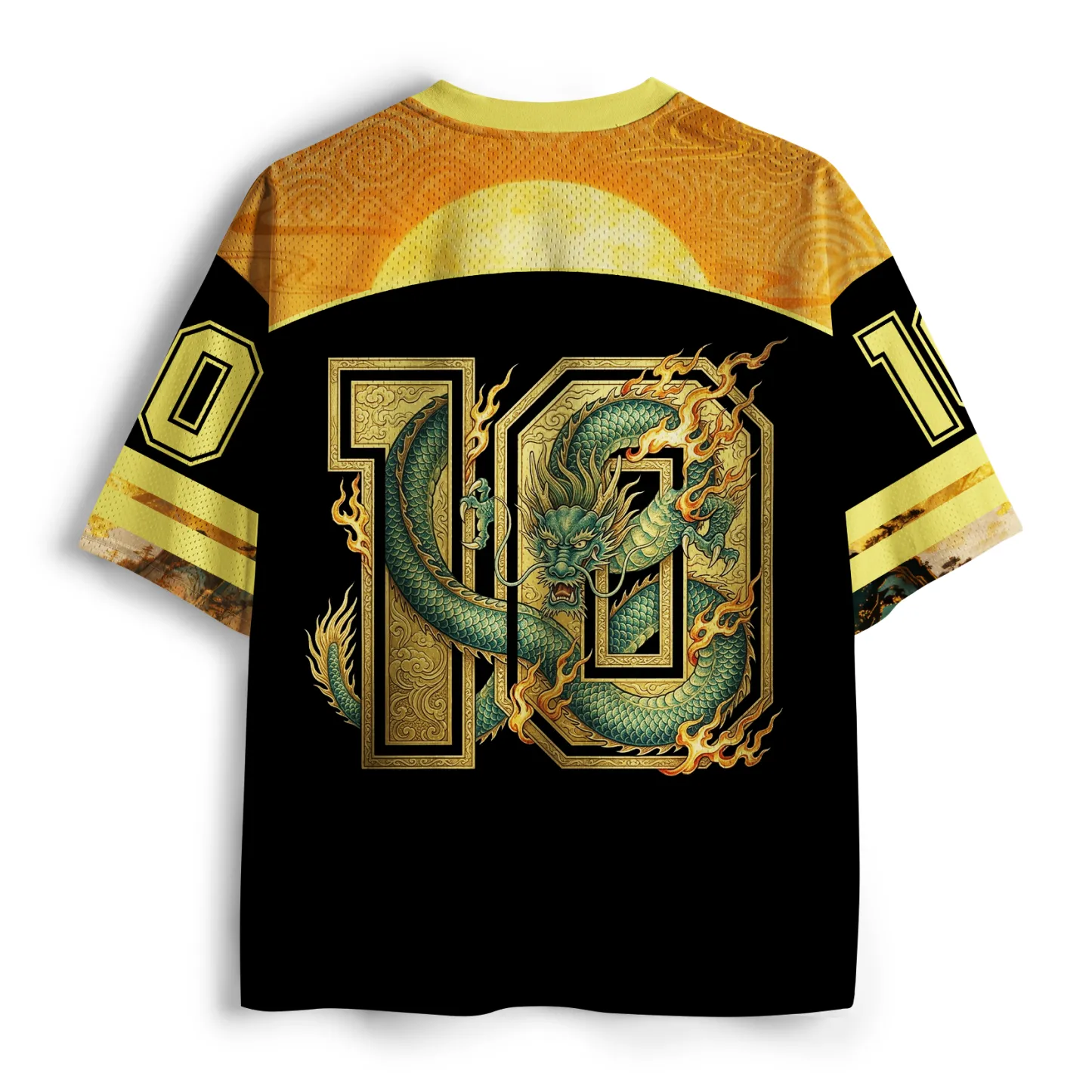 Tokyo-Lion Sovereign Gold Dragon Mesh Jersey-Tokyo-Lion