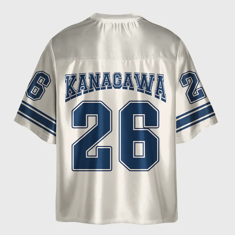 Tokyo-Lion Ukiyo-e Ocean Waves Japan Glossy Oversized Jersey